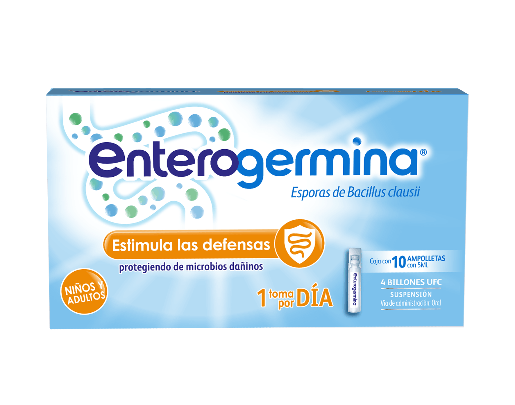 ENTEROGERMINA 2B ORAL AMPOLLETAS 20 X 5 ML