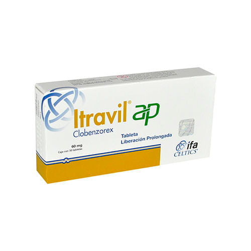 Itravil Ap 60 Mg Con 30 Capsulas De Liberacion Prolongada