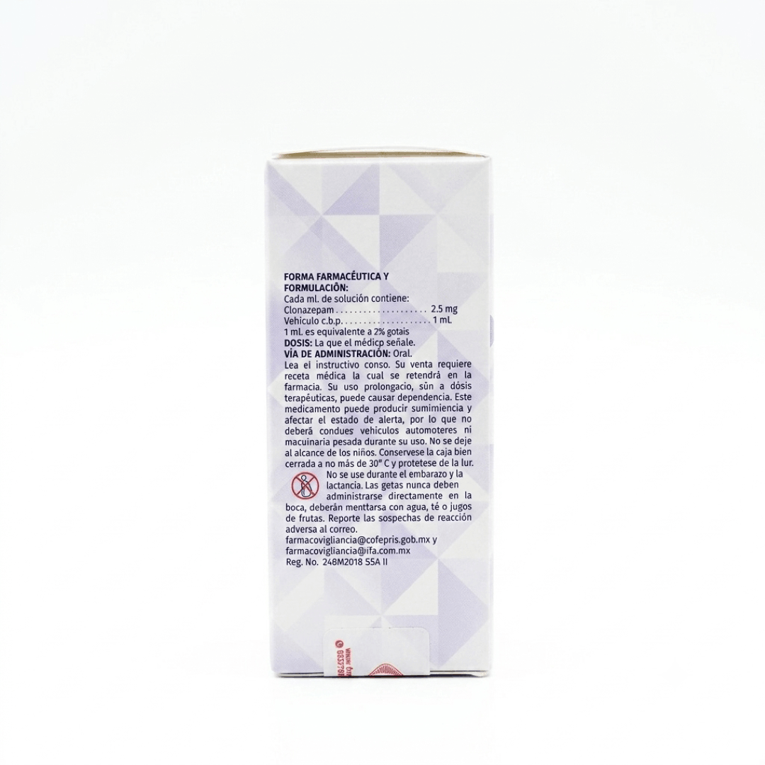 Clonazepam 2.5 Mg Solucion Frasco 10 Ml Tempus Pharma