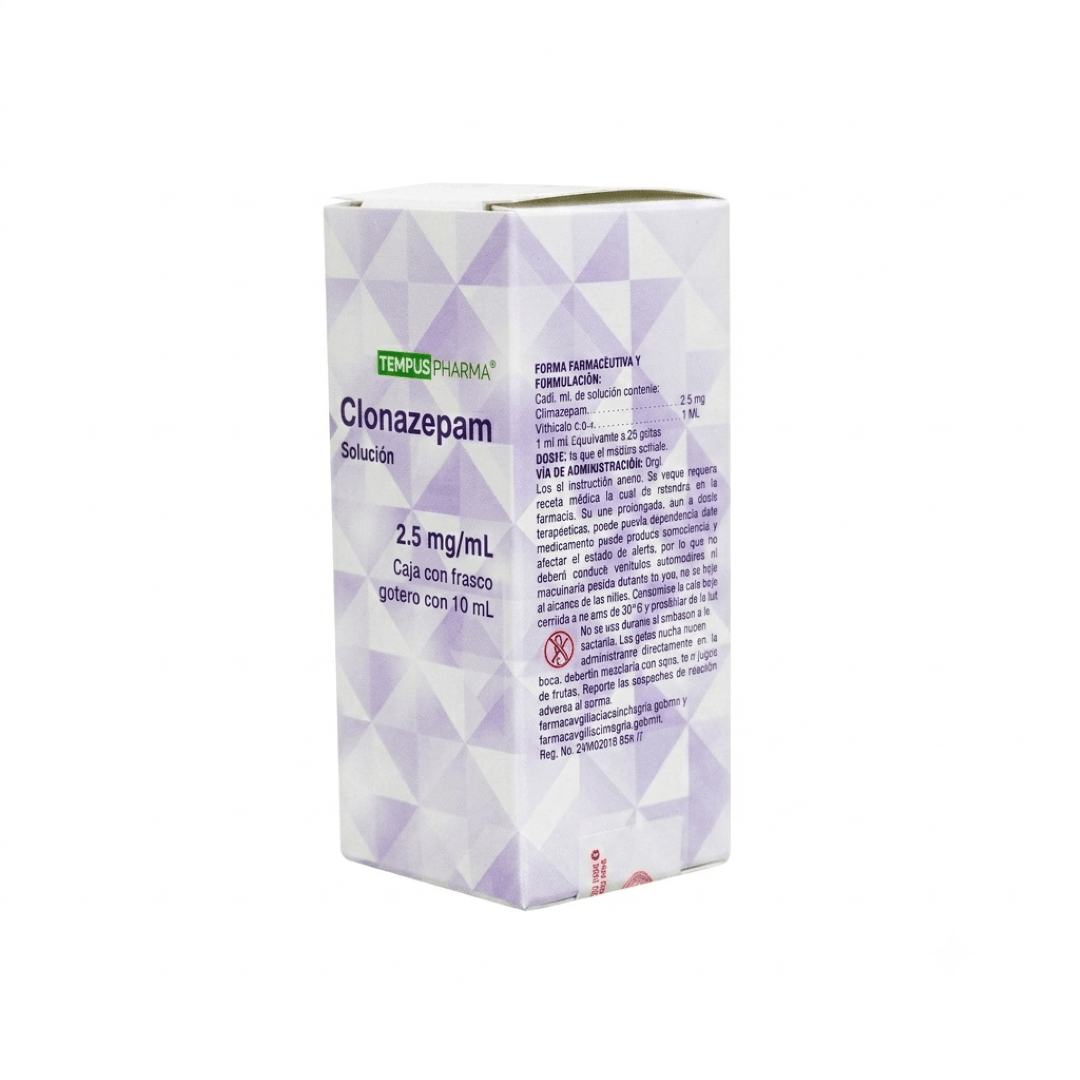Clonazepam 2.5 Mg Solucion Frasco 10 Ml Tempus Pharma