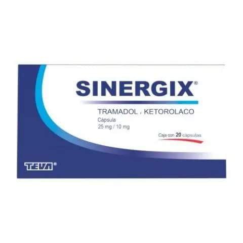 Sinergix 25/10 Mg Con 20 Tabletas