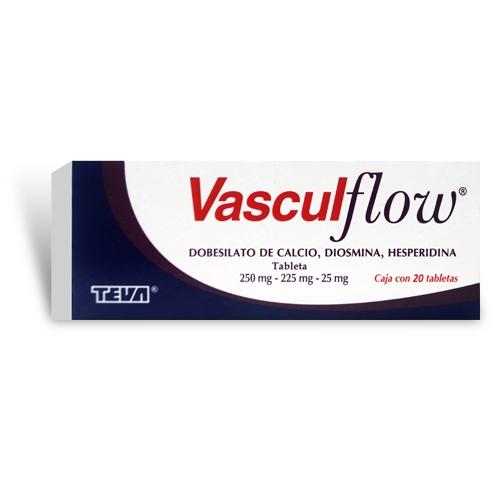 Vascul-Flow 250/225/25Mg Con 20 Tabletas