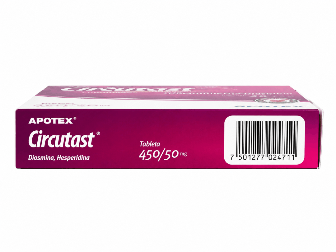 Circutast (Diosmina/Hesperidina) 450/50 Mg Con 20 Tabletas