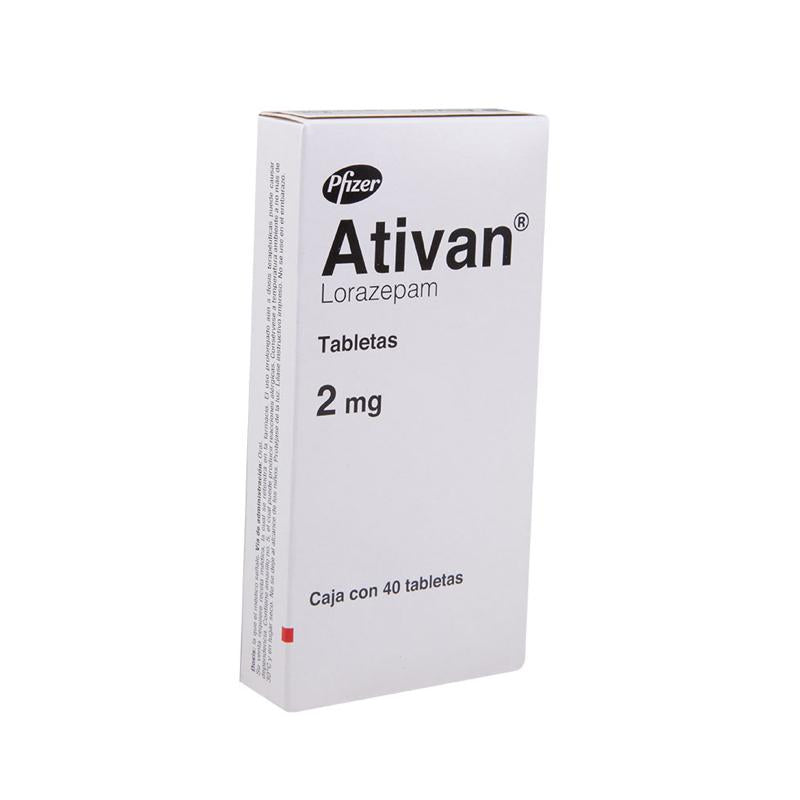 Ativan 2 Mg Caja Con 40 Tabletas Oral