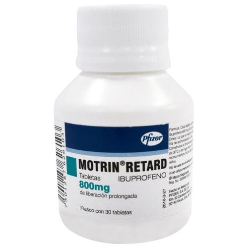 Motrin-Retard 800 Mg Con 30 Tabletas