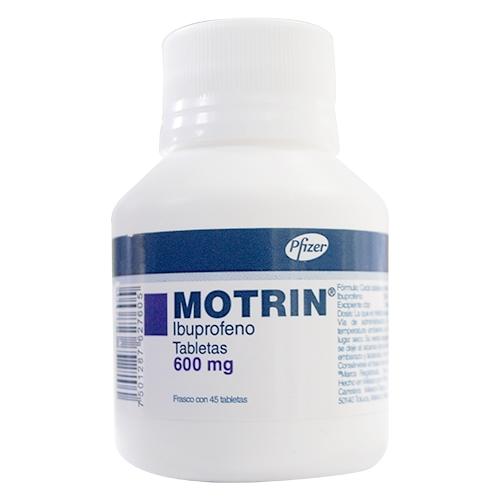 Motrin 600 Mg Con 45 Grageas