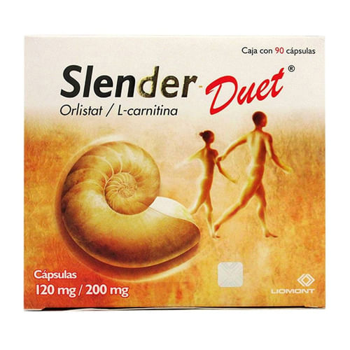 orlistat l carnitina dosis Slender-Duet 120/200 Mg Con 90 Capsulas