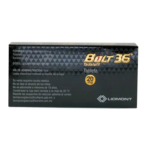 Bolt 36 20 Mg Con 4 Tabletas