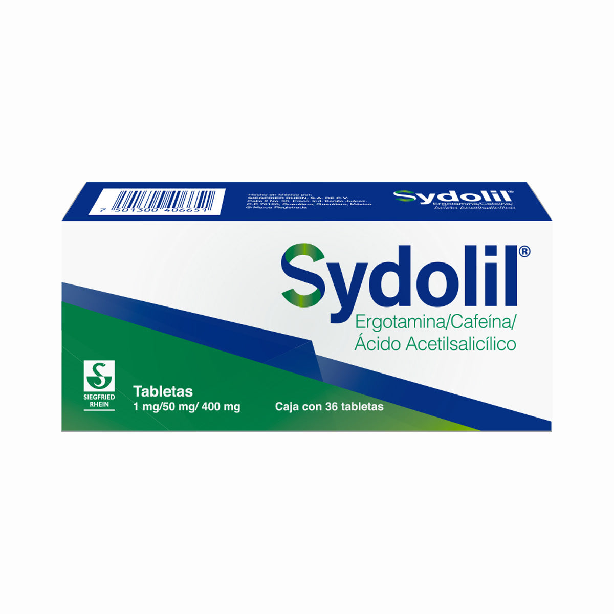 Sydolil - Caja Con 36 Tabletas (Ergotamina)