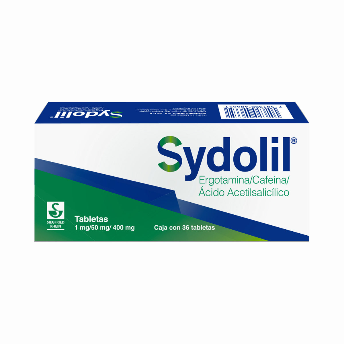 Sydolil - Caja Con 36 Tabletas (Ergotamina)