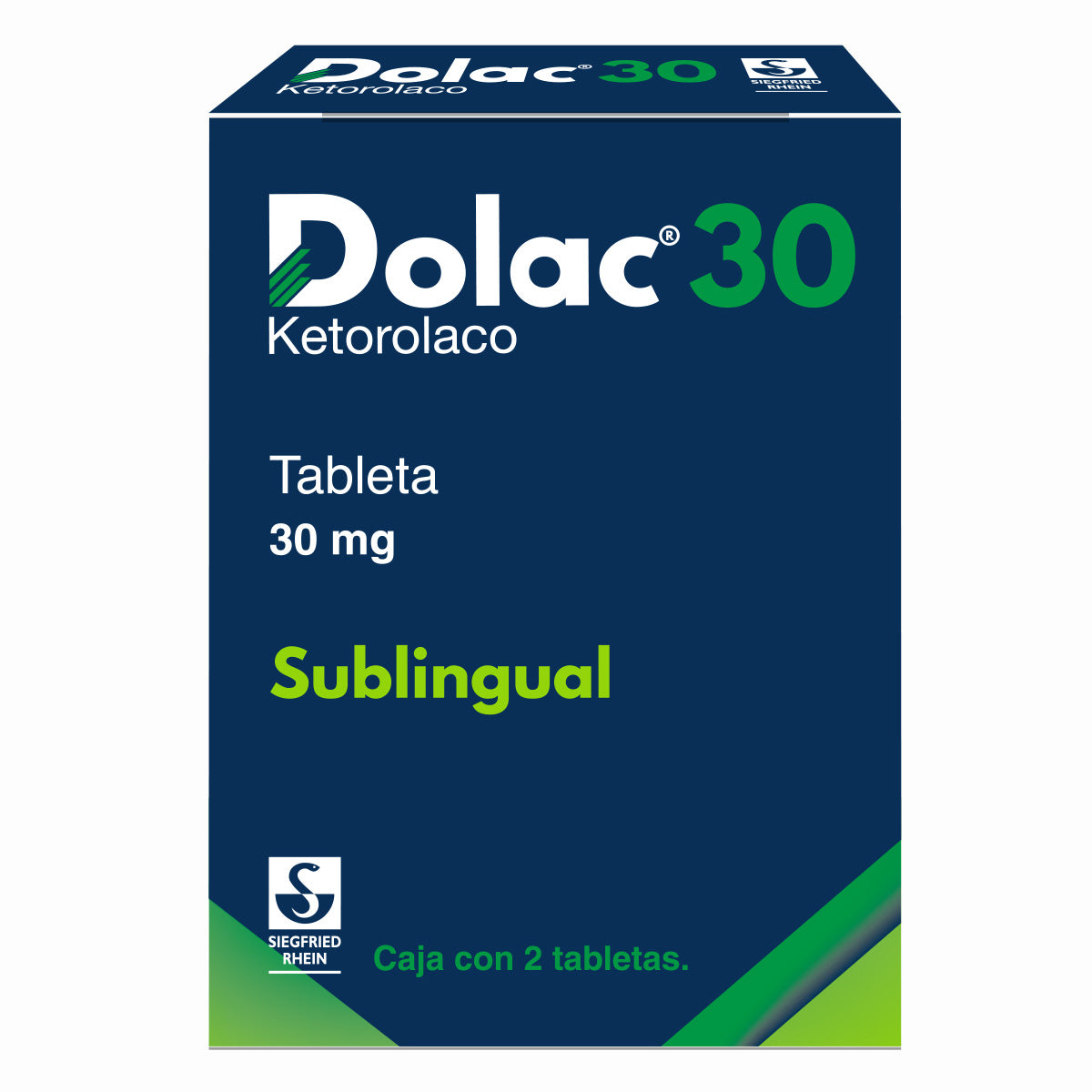 Dolac 30 Mg - Caja Con 2 Tabletas Sublingual Ketorolaco 7501300407016