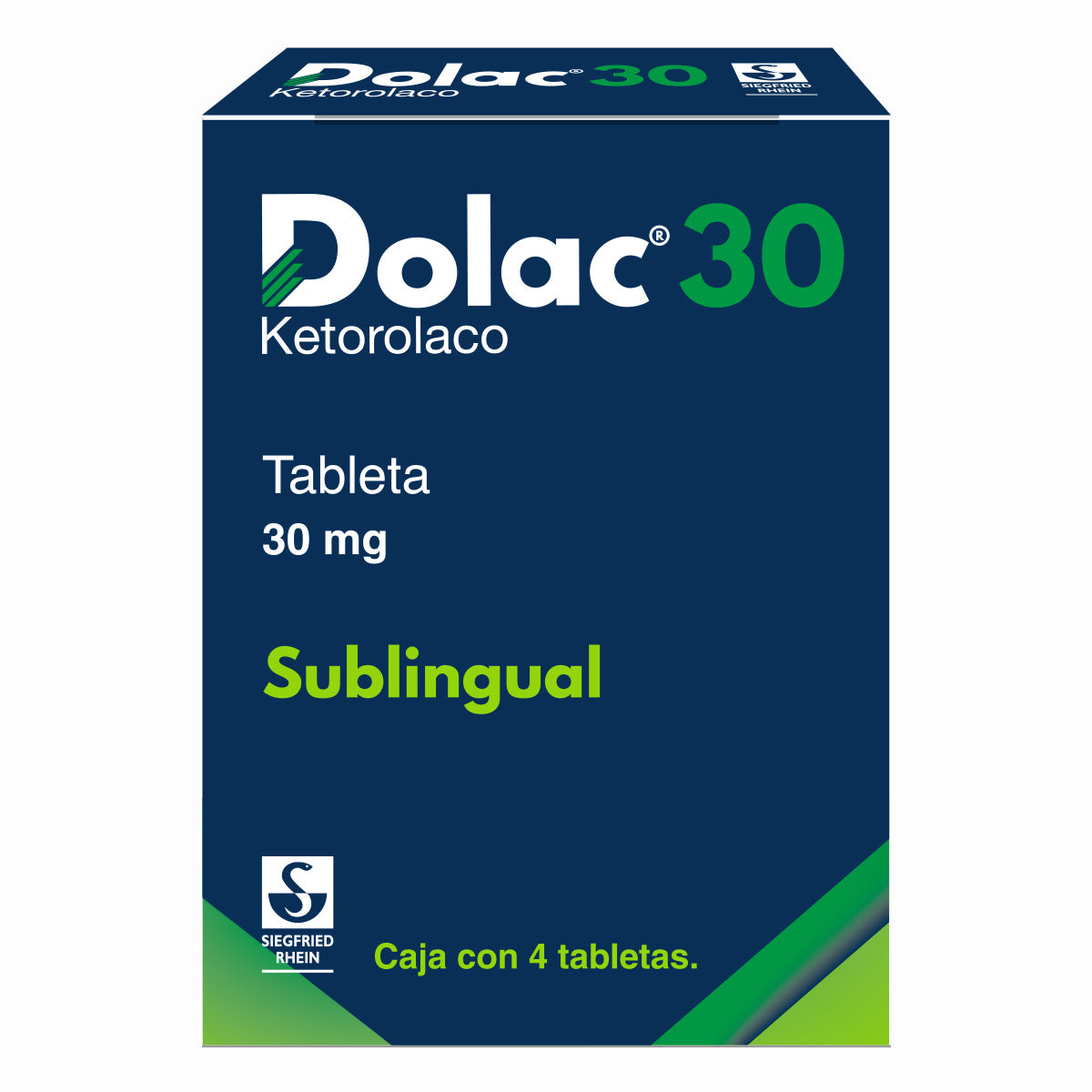 Dolac 30 Mg - Caja Con 4 Tabletas Sublingual (Ketorolaco)