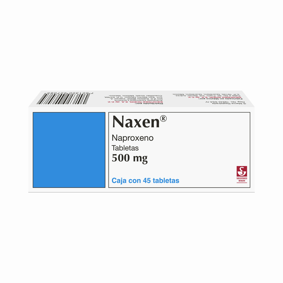 Naxen 500 Mg Tabletas 45