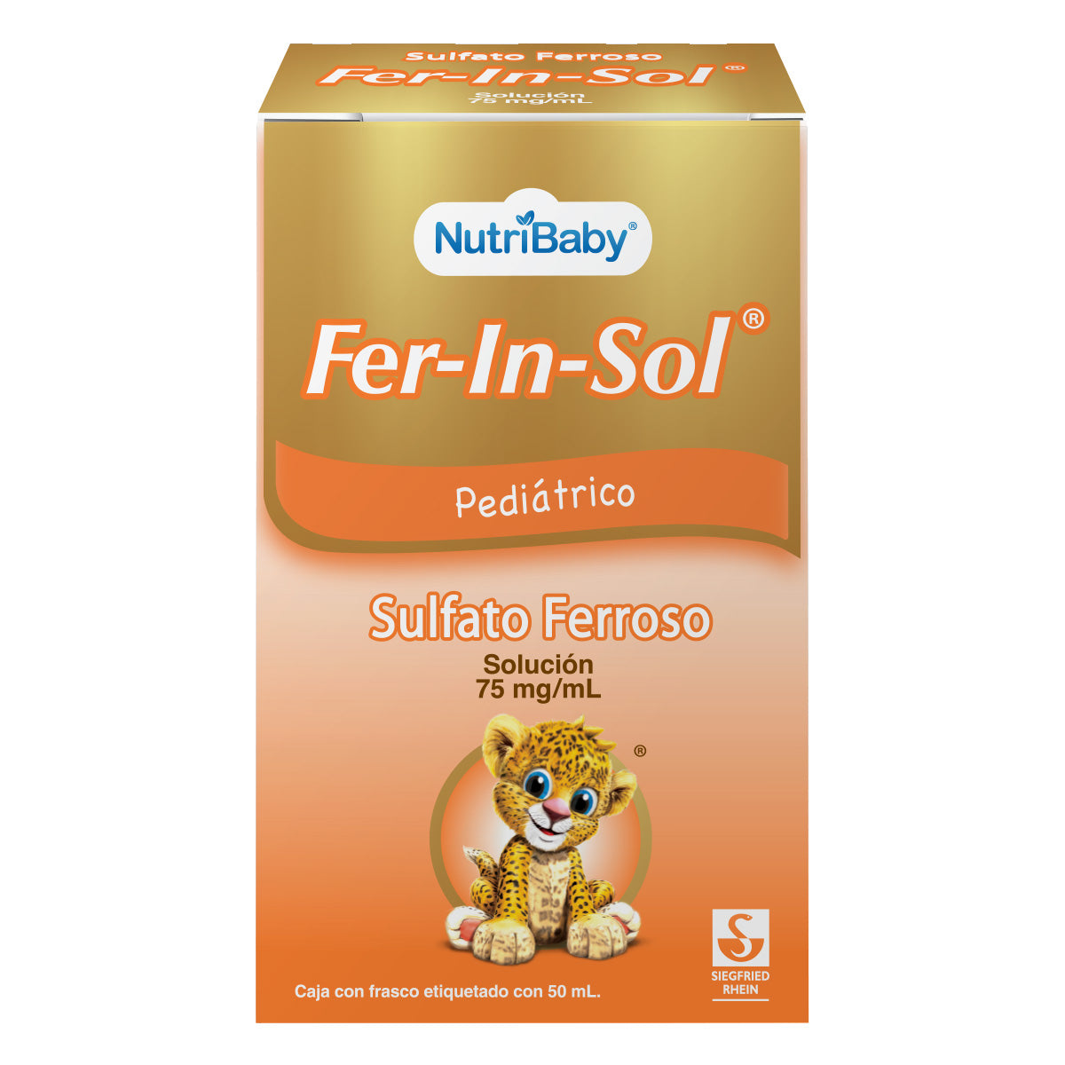 Fer-In-Sol Pediátrico 75 Mg - Frasco Con Gotero De 50 Ml (Hierro)