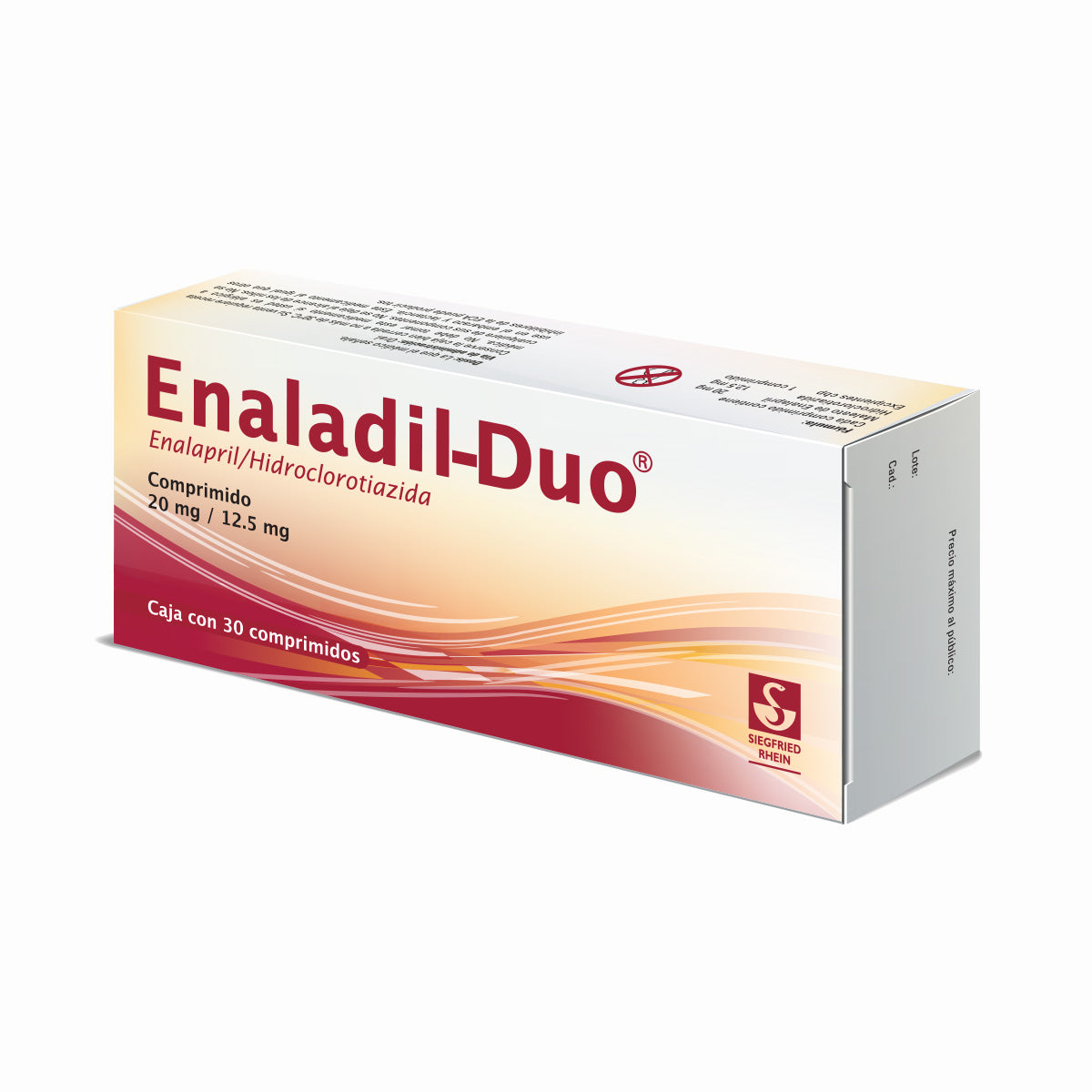 Enaladil Duo 20 Mg / 12.5 Mg - Caja Con 30 Comprimidos (Enalapril Y Hidroclorotiazida)