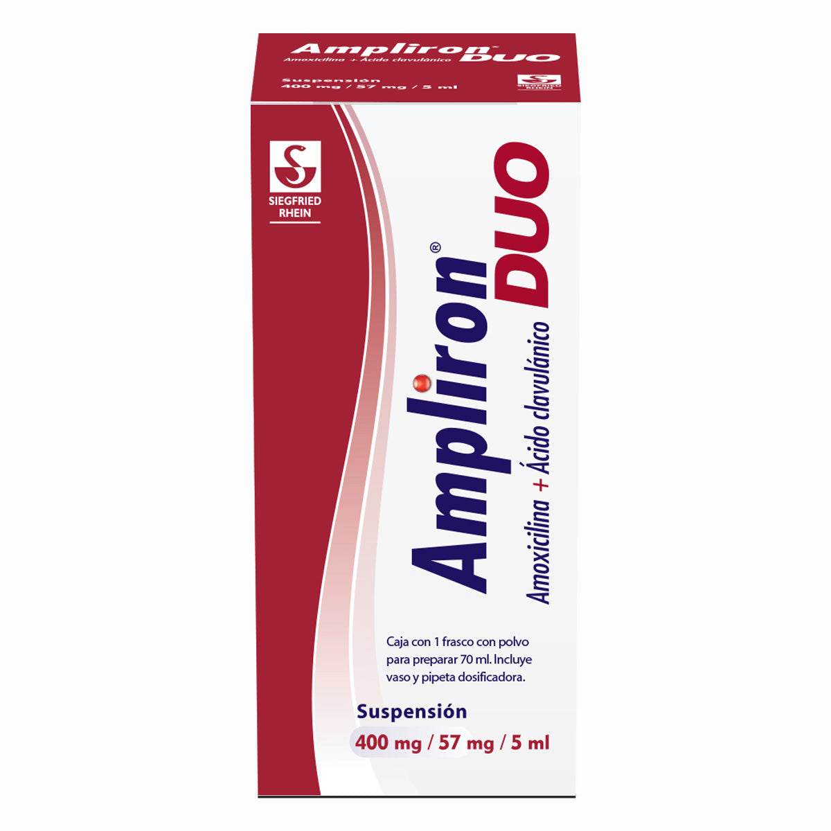 AMPLIRON-DUO400/57 MG FRASCO  POLVO 70 ML