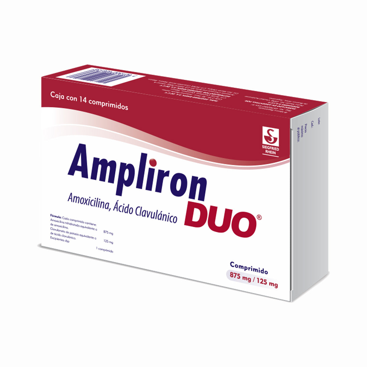 AMPLIRON-DUO 875/125 MG COMP 14
