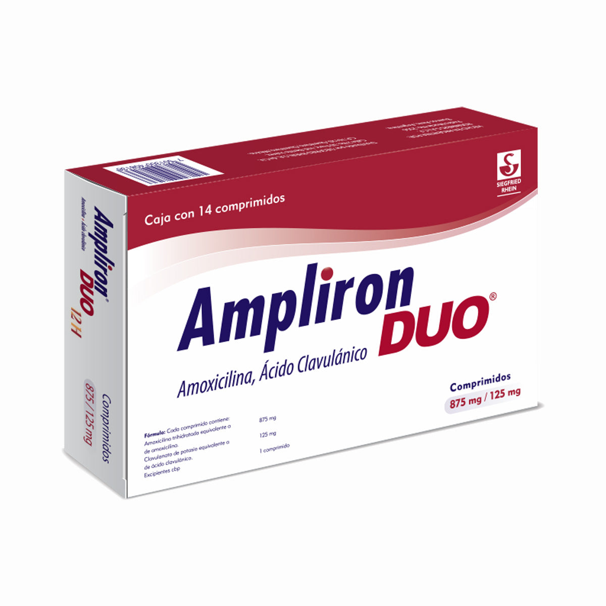 AMPLIRON-DUO 875/125 MG COMP 14