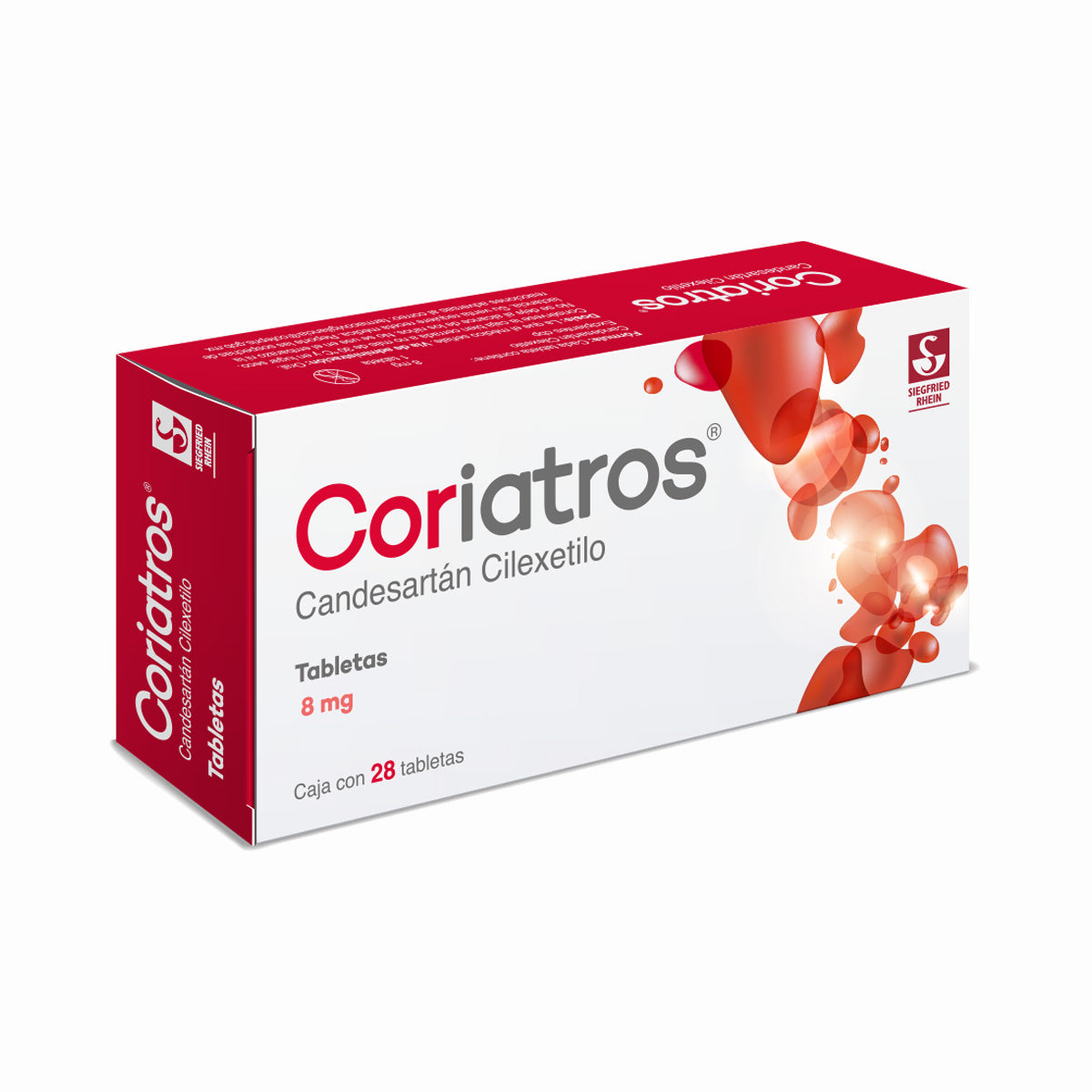 Coriatros 8 Mg - Caja Con 28 Tabletas (Candesartán)