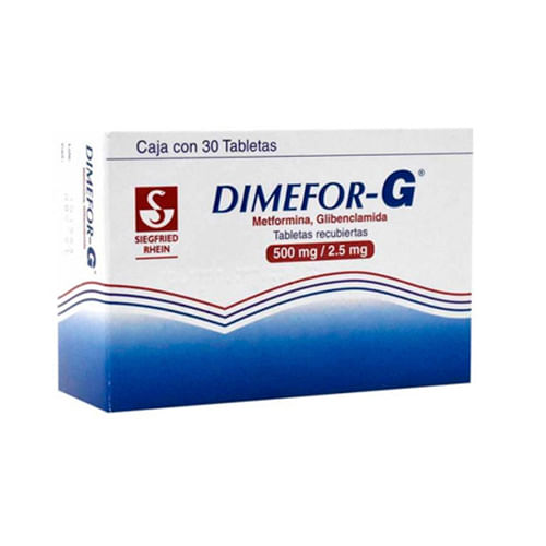 Dimefor-G 500/2.5Mg Con 30 Tabletas