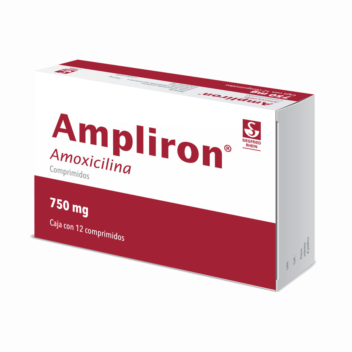 Ampliron 750 Mg Tabletas Con 12