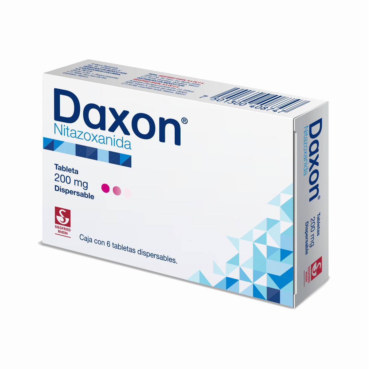 Daxon 200 Mg - Caja Con 6 Tabletas Nitazoxanida 7501300408747