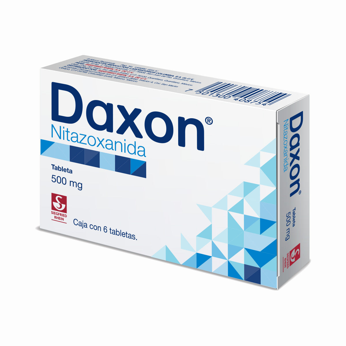 Daxon 500 Mg - Caja Con 6 Tabletas (Nitazoxanida)