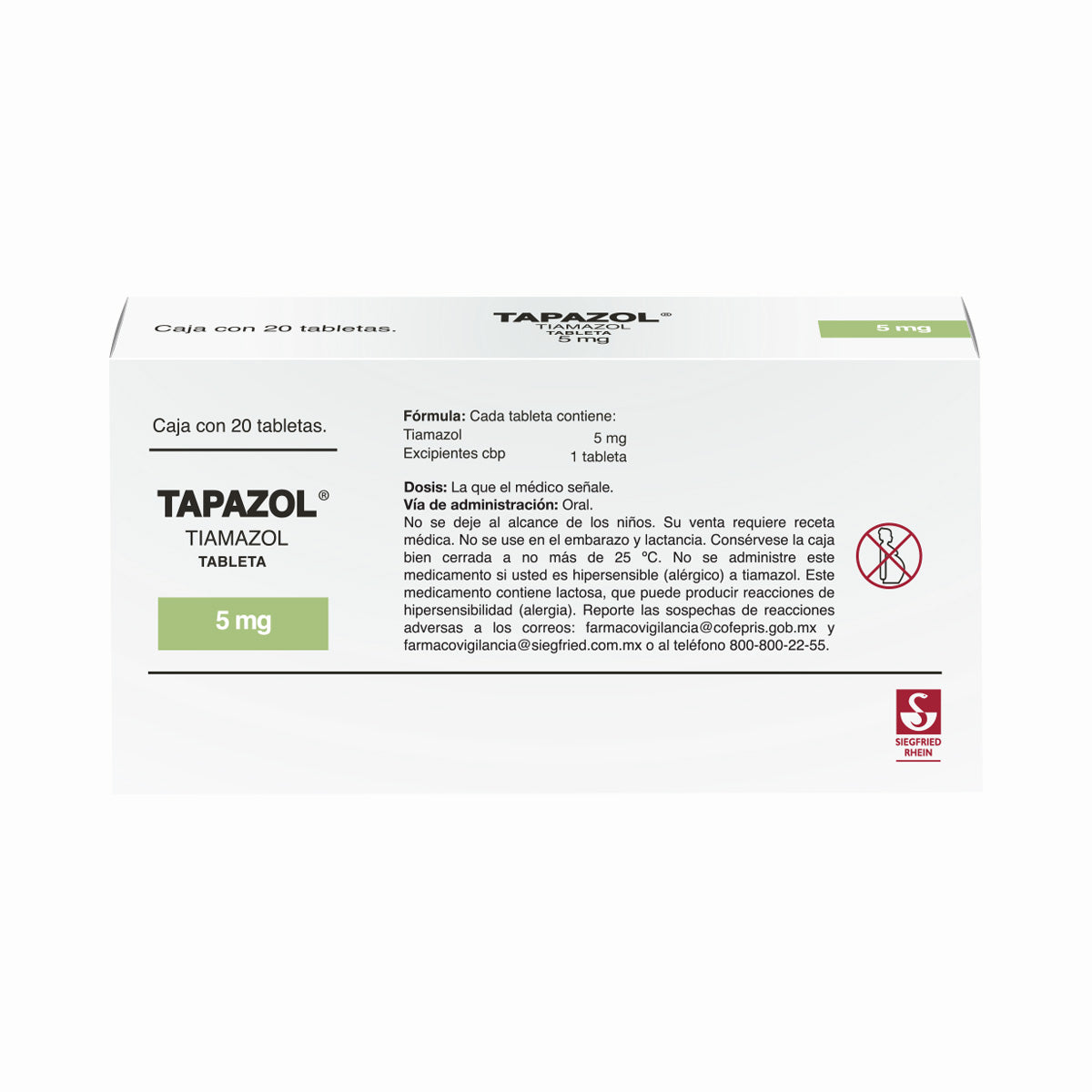 Tapazol 5 Mg Tab 20