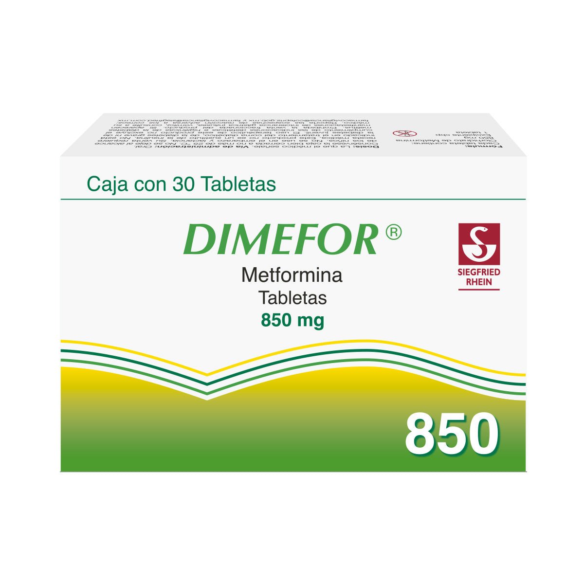 Dimefor 850 Mg Con 30 Tabletas