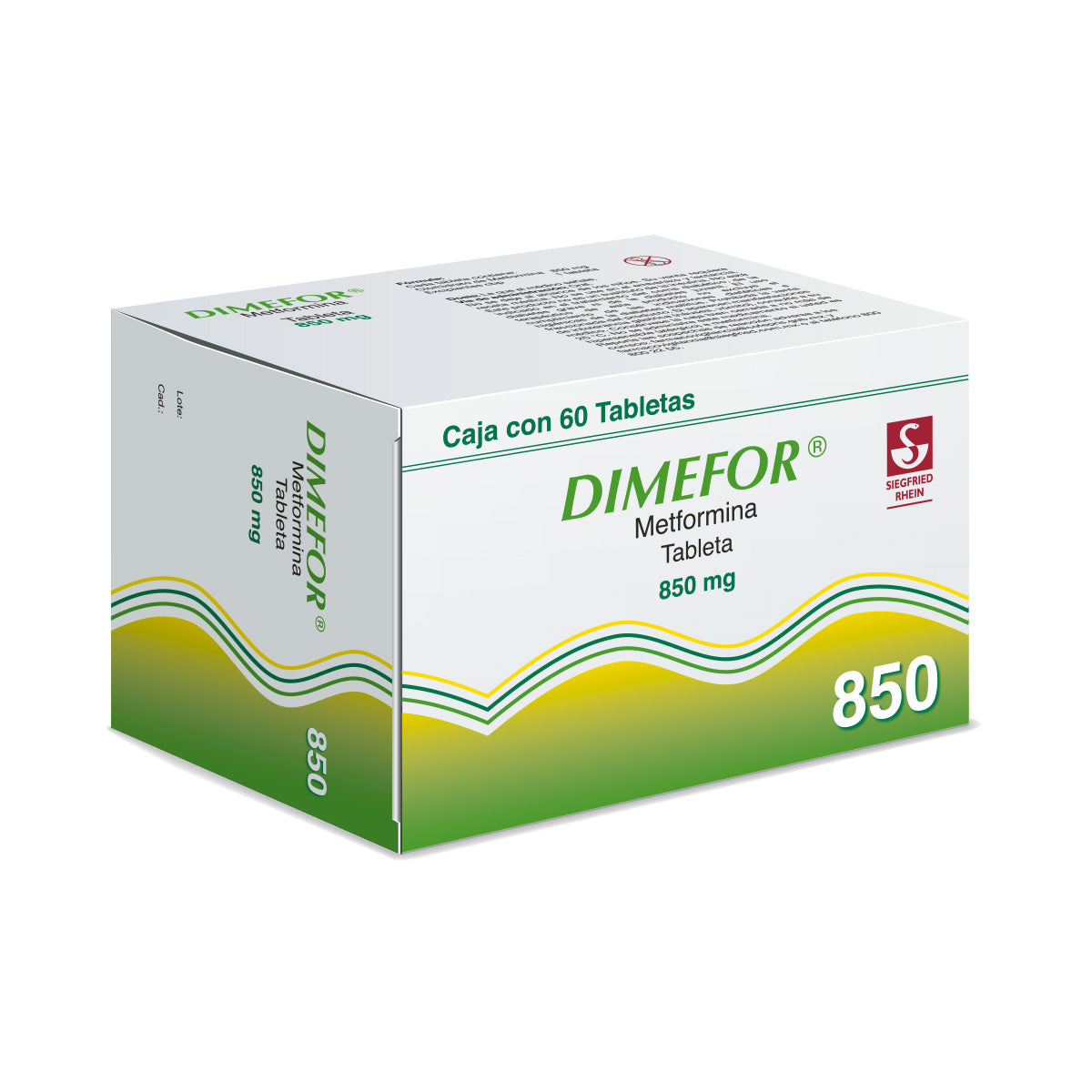 Dimefor 850 Miligramos Tabletas  60