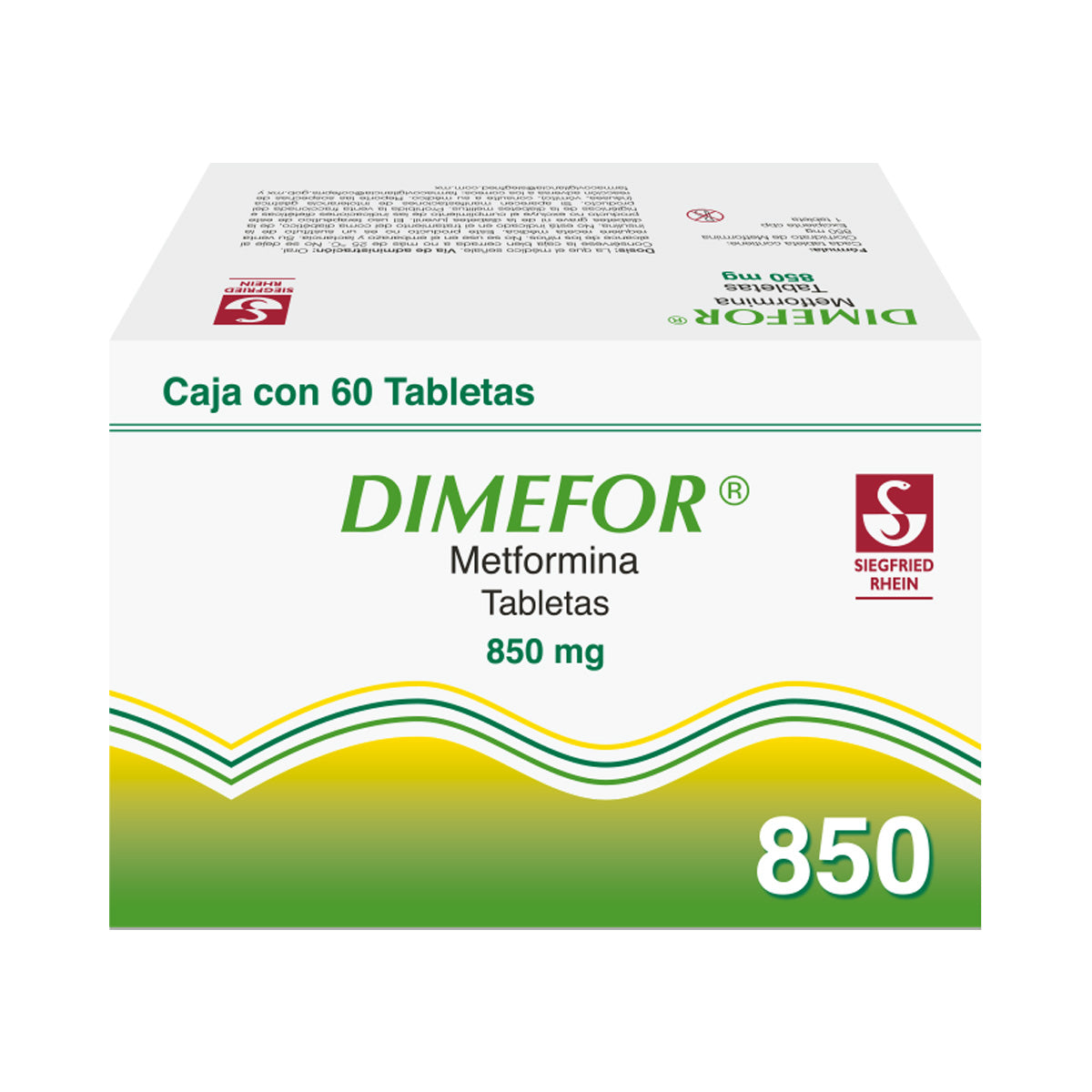Dimefor 850 Miligramos Tabletas  60