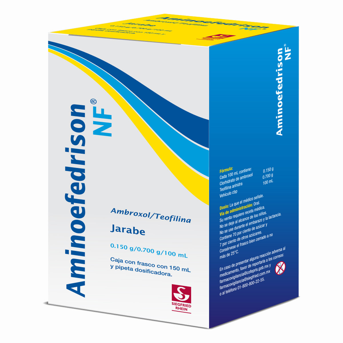 Aminoefedrison Nf 150 Ml - Jarabe (Teofilina Y Ambroxol)