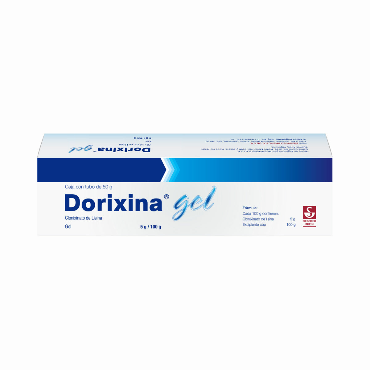Dorixina Gel 50 Gr - Tubo (Clonixinato De Lisina)