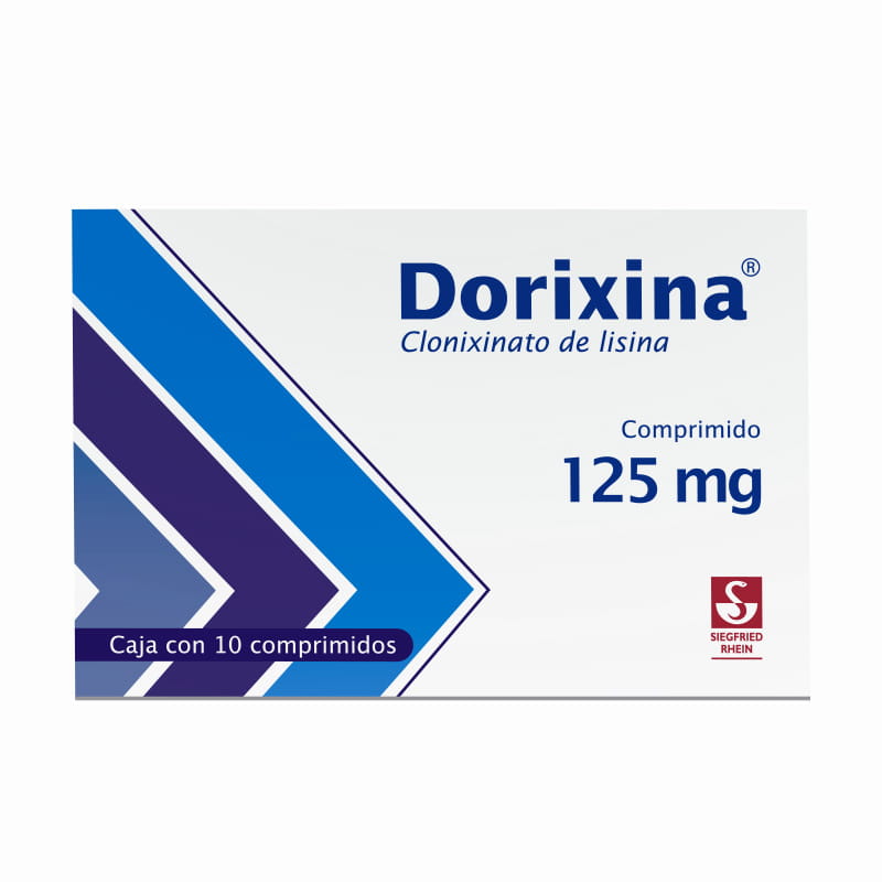 Dorixina 125 Mg - Caja Con 10 Comprimidos (Clonixinato De Lisina)