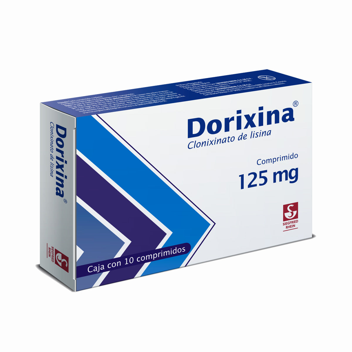 Dorixina 125 Mg - Caja Con 10 Comprimidos (Clonixinato De Lisina)