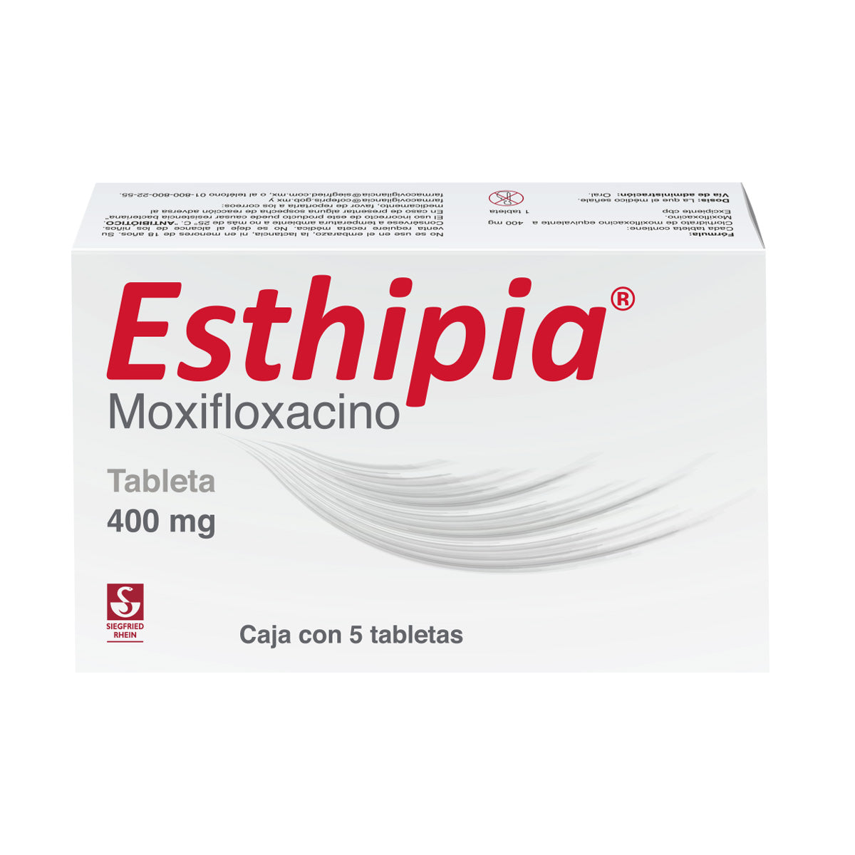 Esthipia 400 Mg - Caja Con 5 Tabletas Moxifloxacino 7501300420015