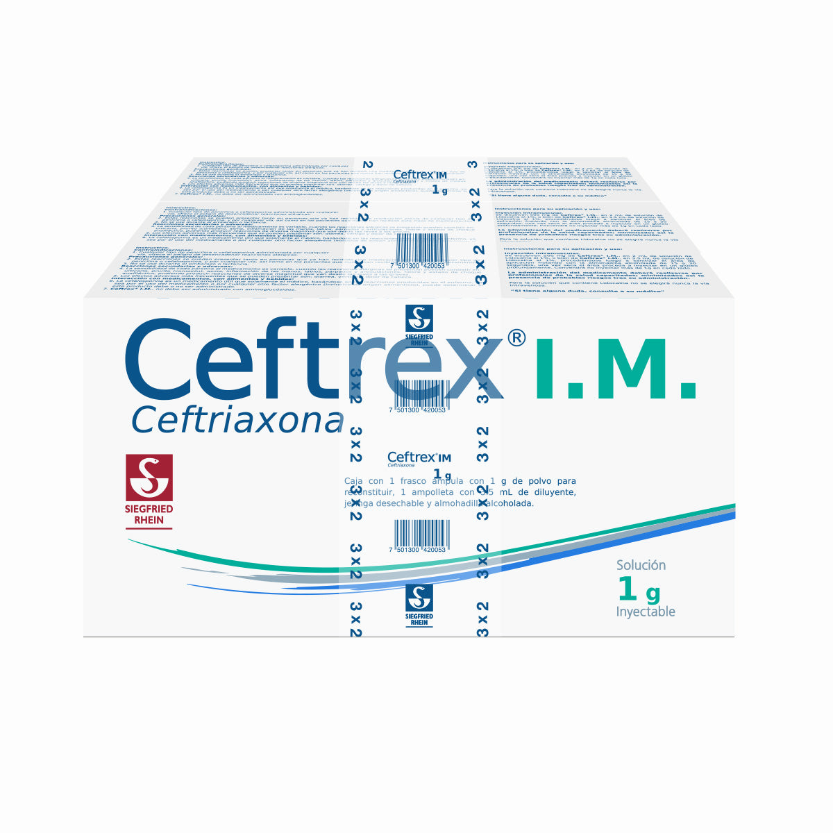 CEFTREX IM 1 G CON 3 FA 3.5 ML