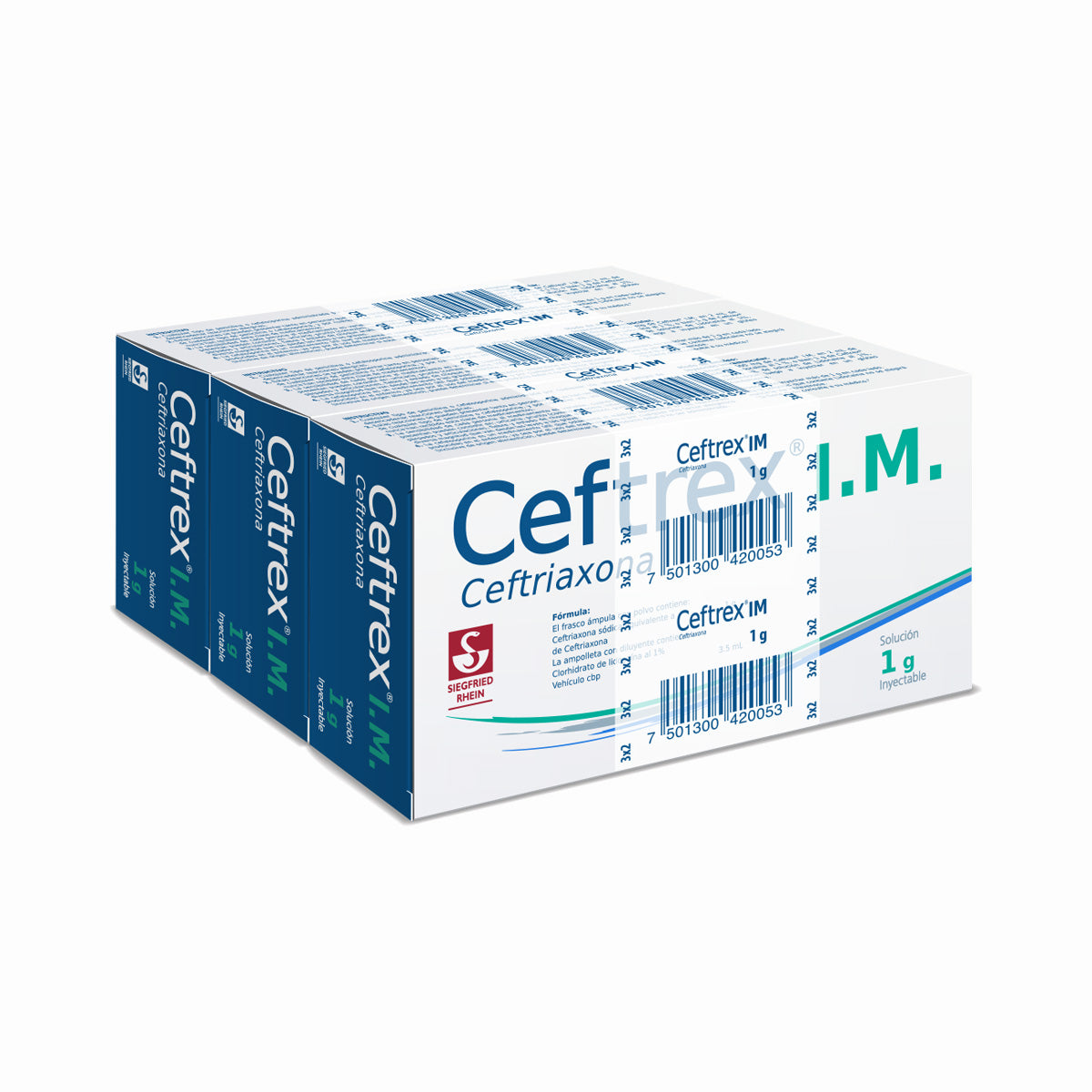 CEFTREX IM 1 G CON 3 FA 3.5 ML