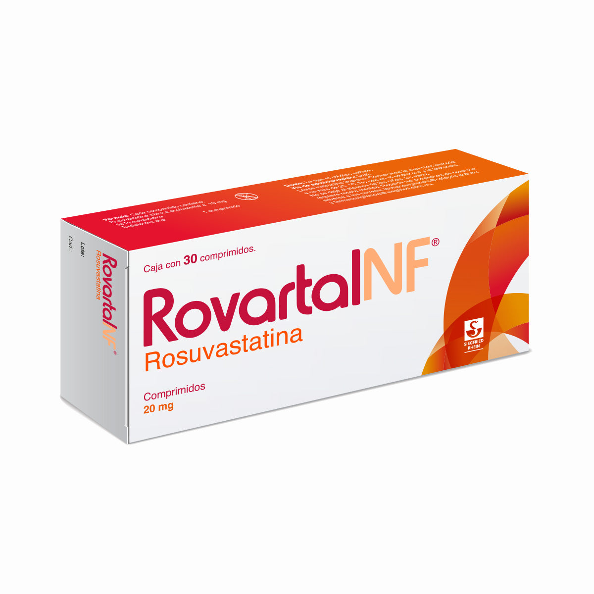 Rovartal Nf 20 Mg - Caja Con 30 Comprimidos (Rosuvastatina)