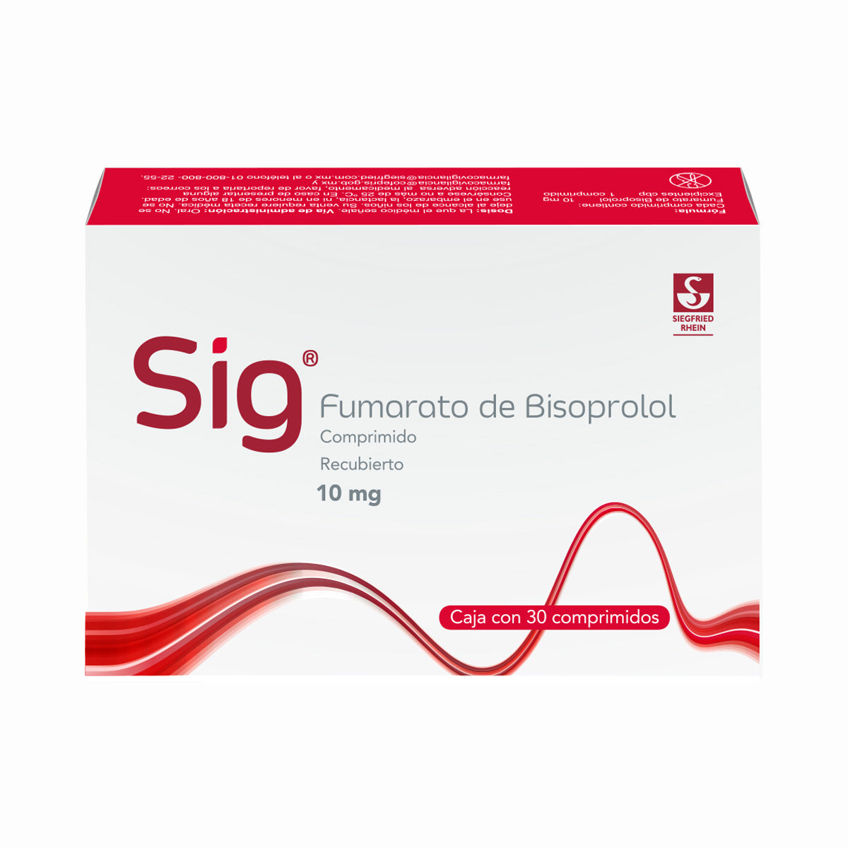 Sig 2.5 Mg - Caja Con 30 Comprimidos (Bisoprolol)