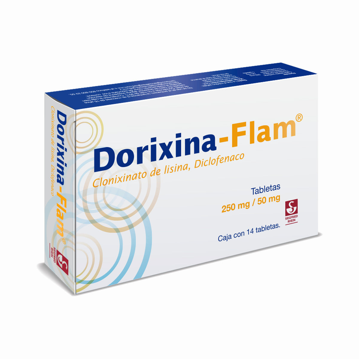 Dorixina-Flam 250 Mg / 50 Mg - Caja Con 14 Tabletas (Clonixinato De Lisina Y Diclofenaco Sódico)