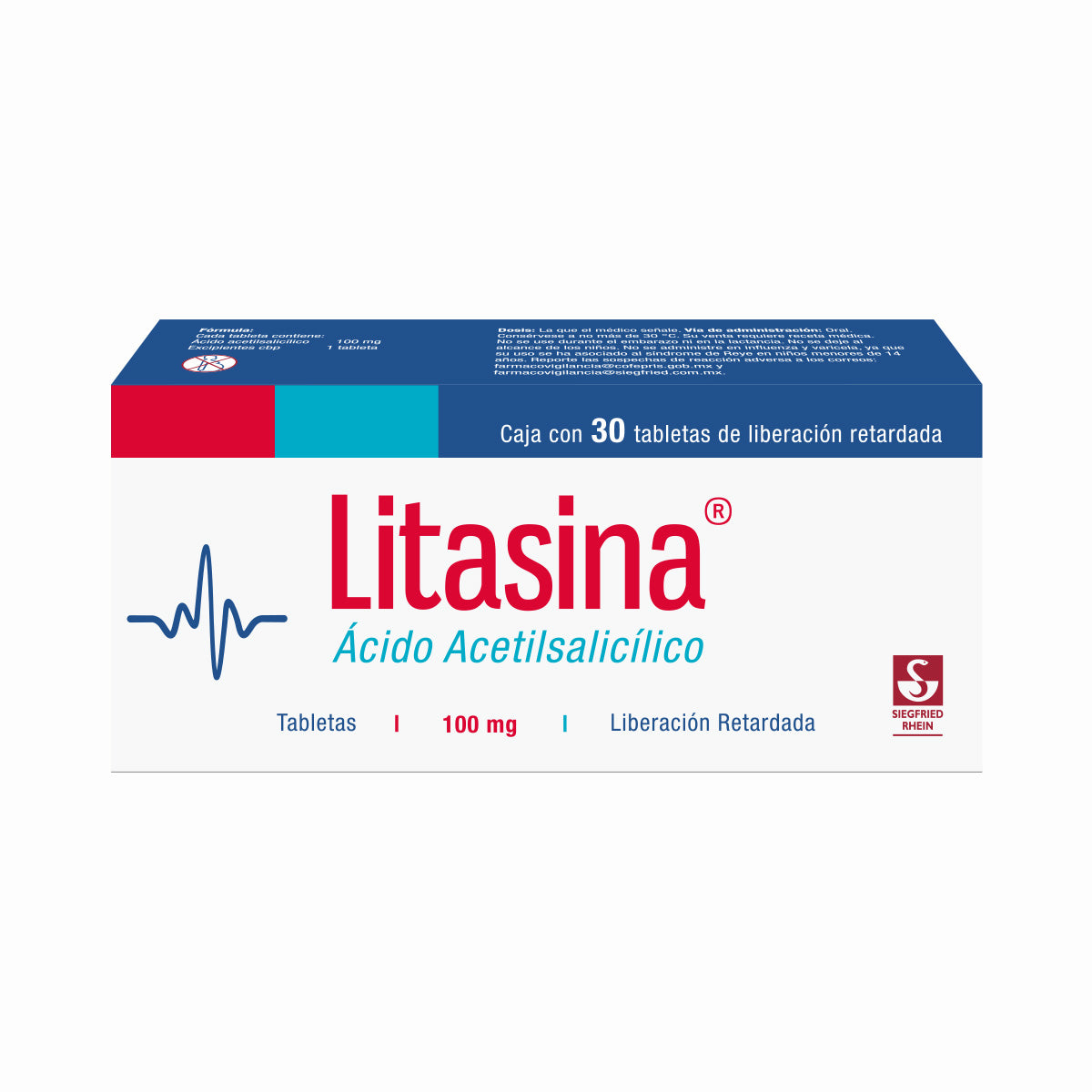 Latasina 100 Mg - Caja Con 30 Tabletas (Ácido Acetilsalicílico)