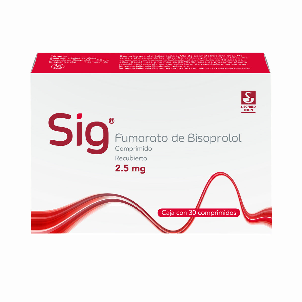 Sig 5 Mg - Caja Con 30 Comprimidos (Bisoprolol)