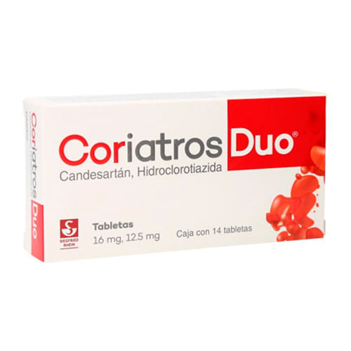 Coriatros Duo 16 12.5 Mg Con 14 Tabletas