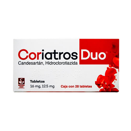 Coriatros Duo 16 12.5 Mg Con 28 Tabletas