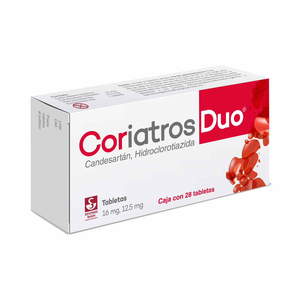 Coriatros Duo 16 12.5 Mg Con 28 Tabletas