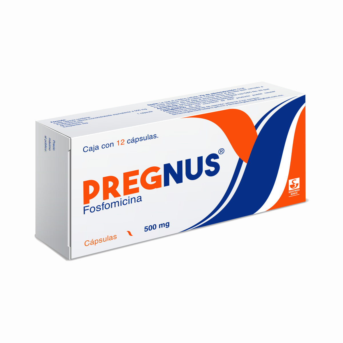 Pregnus 500 Miligramos Capsulas 12