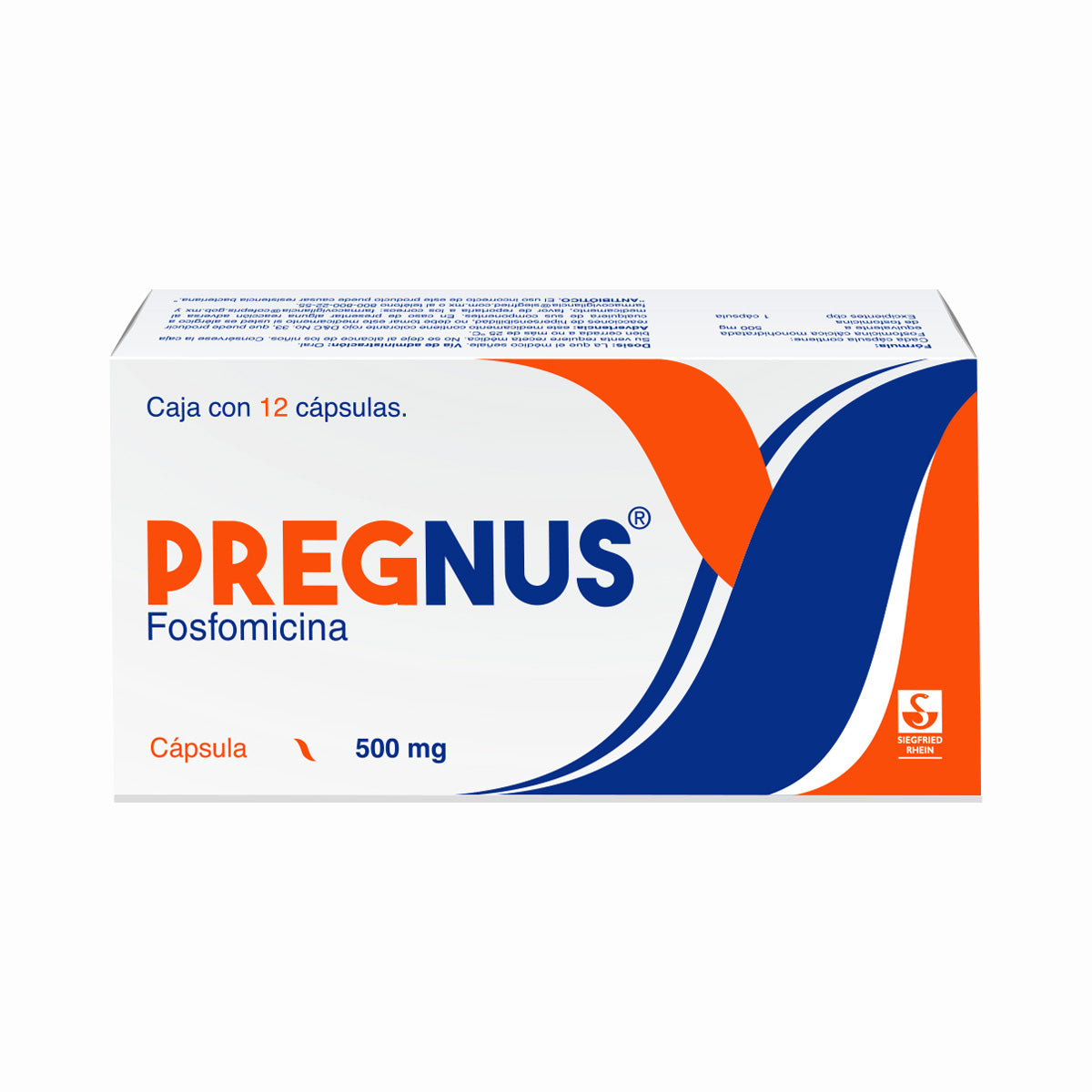Pregnus 500 Miligramos Capsulas 12