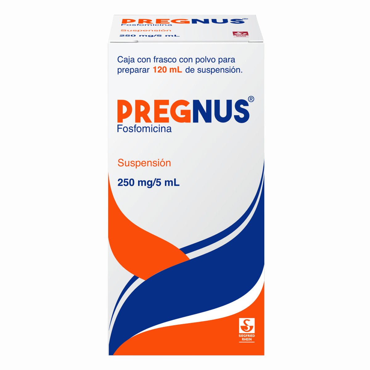 PREGNUS 250 MG/5 ML SUSPENSION  POLVO 120 ML
