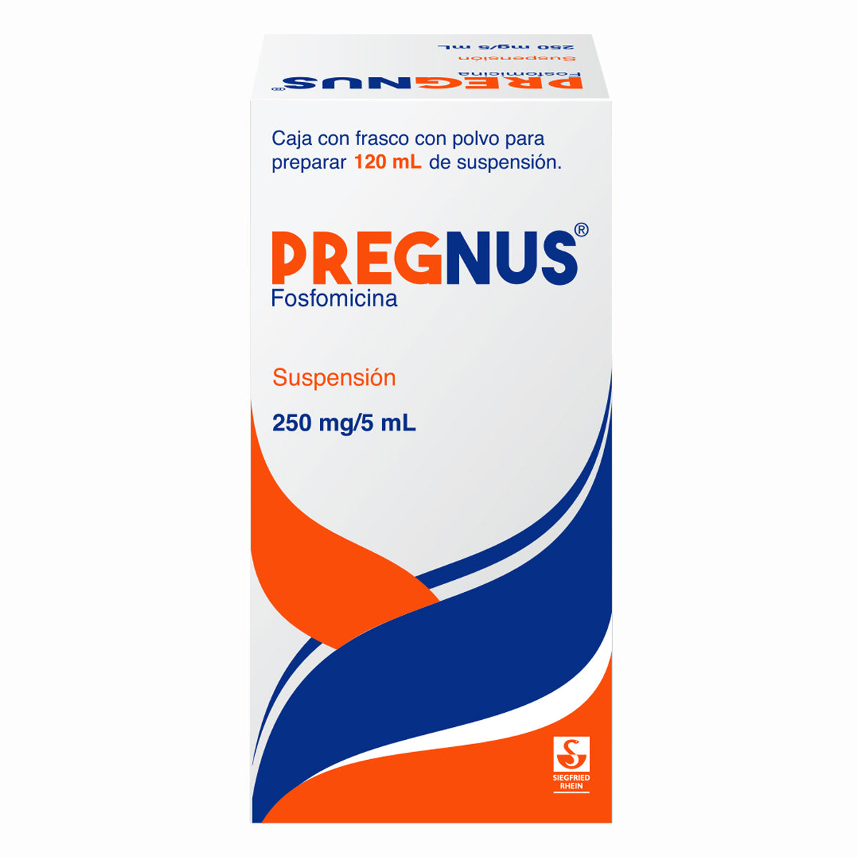 PREGNUS 250 MG/5 ML SUSPENSION  POLVO 120 ML